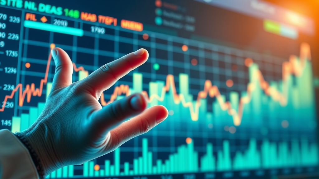 Abstract upward-trending market index graph illustrating IUL cash value growth potential in insurance policies