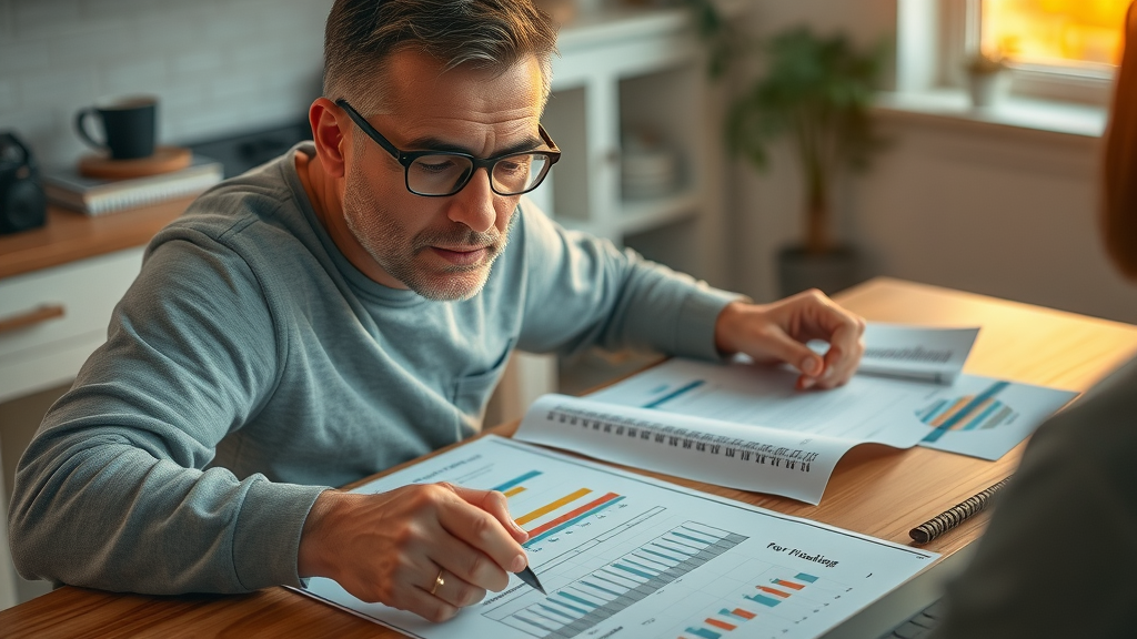 dedicated person mapping out financial goals as part of their long-term wealth building plan