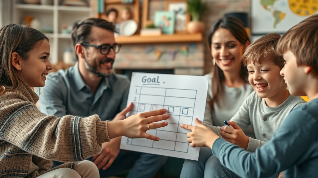 family setting educational goals together, protect your family’s future