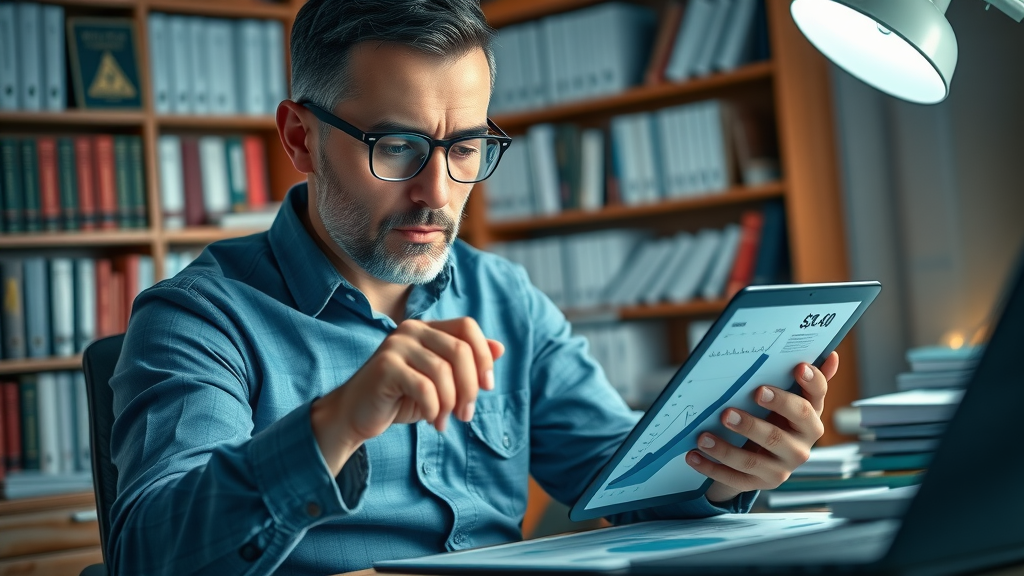 interest rate, financial expert calculating bond ladders and retirement strategies