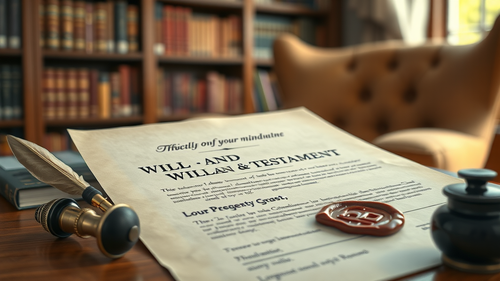 signed will and testament document, protect your family’s future