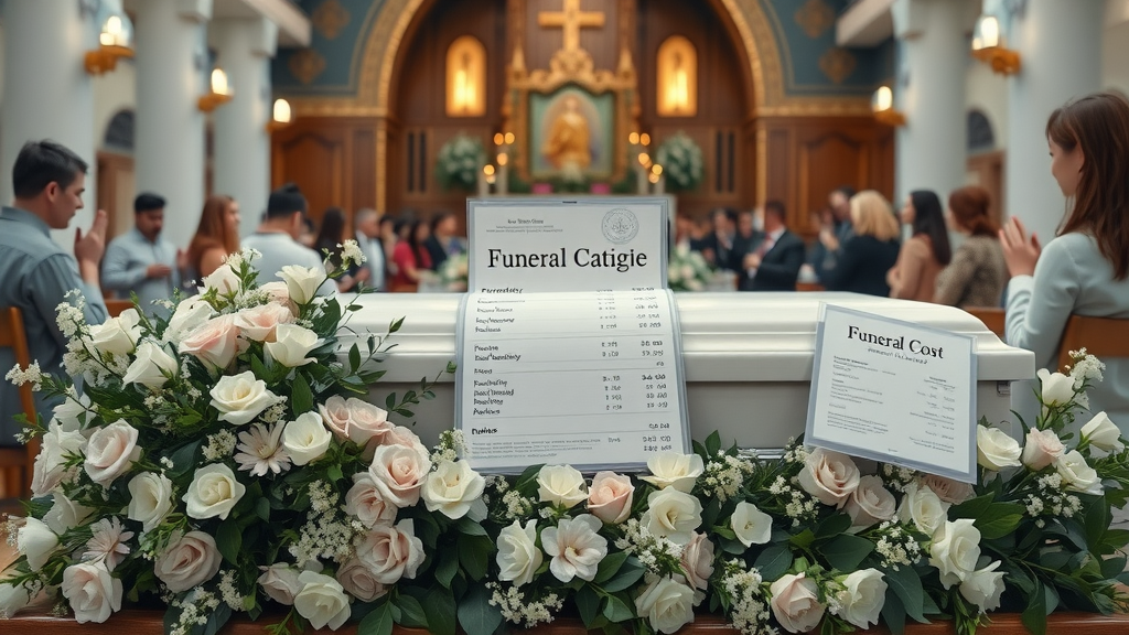 funeral cost breakdown covered by final expense insurance, including casket, flowers, medical bills