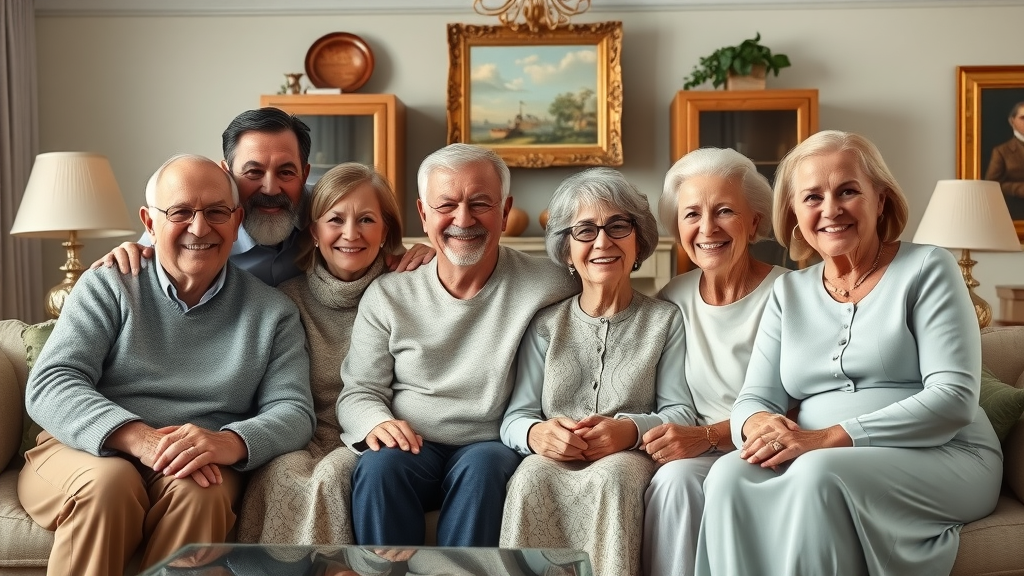 Multigenerational family represents estate planning and IUL policy legacy (IUL benefits)