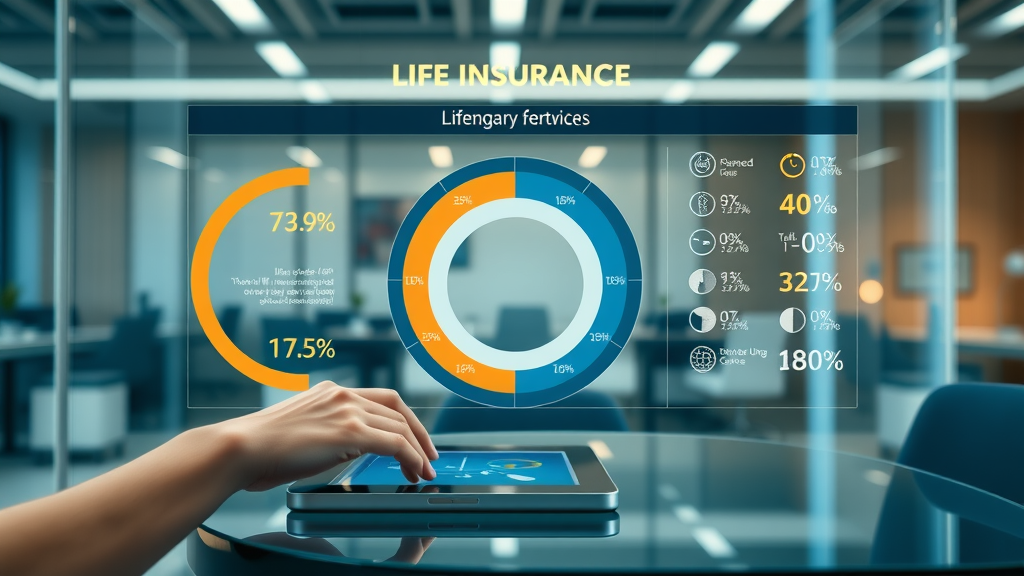 infographic chart showing segmented life insurance options for elderly