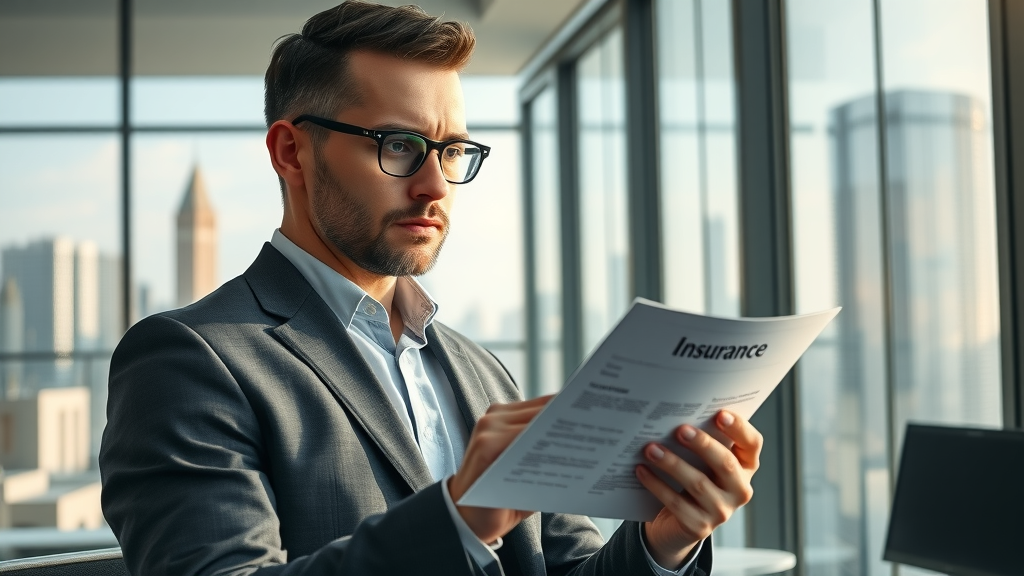 business owner analyzing permanent life insurance policy for business financial plan