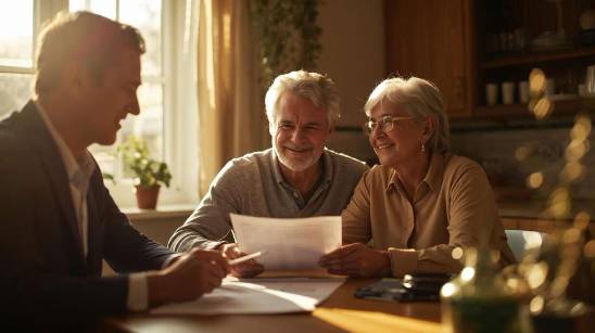 focused consultation massachusetts professional, attentive, providing advice, photorealistic, elegant office with city view, highly detailed, documents and laptop on desk, Nikon NIKKOR Z 85mm f/1.8 S lens, soft artificial light, cool tones